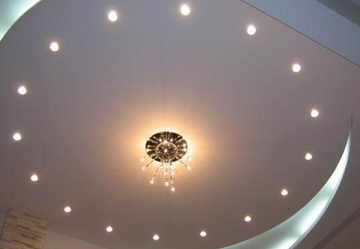 Расчет количества точечных светильников для натяжных потолков