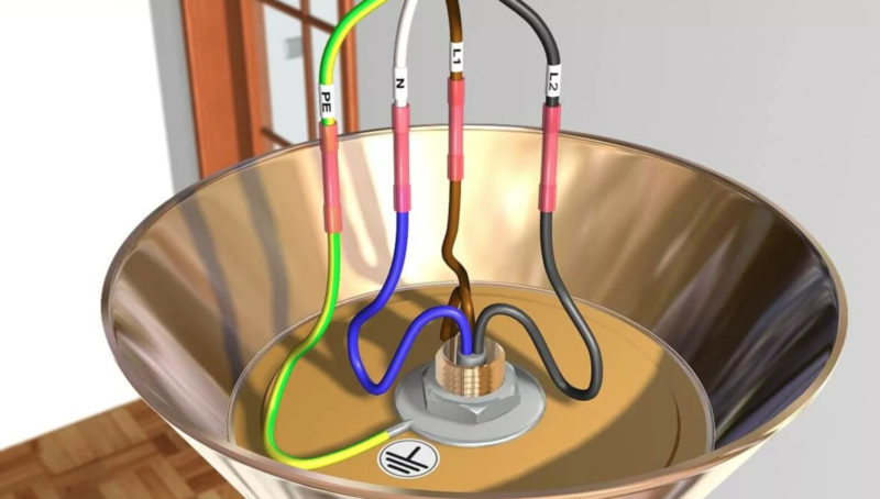 Как подключить патрон для лампочки к проводам