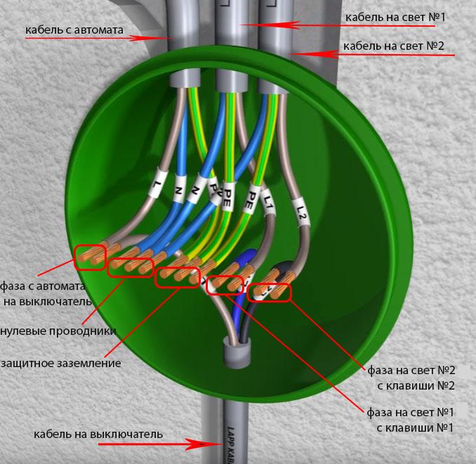 Как правильно установить и подключить двойной выключатель