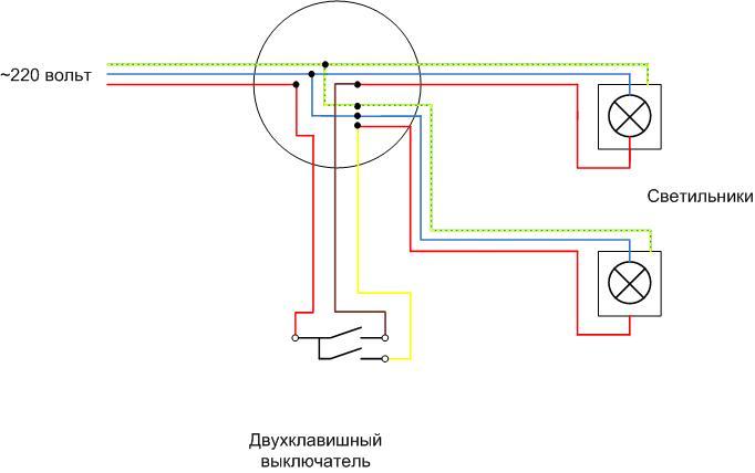 Как правильно установить и подключить двойной выключатель