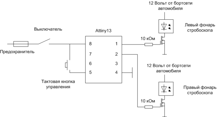 Схема на стробоскопа на ифк